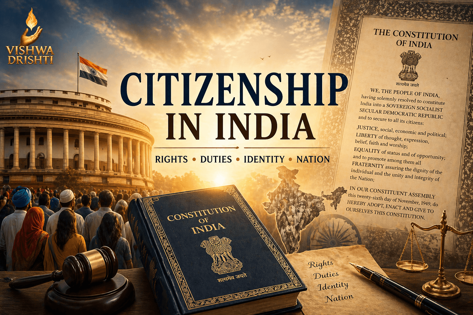 Citizenship in India: Constitutional Framework, Laws, and Contemporary Debates